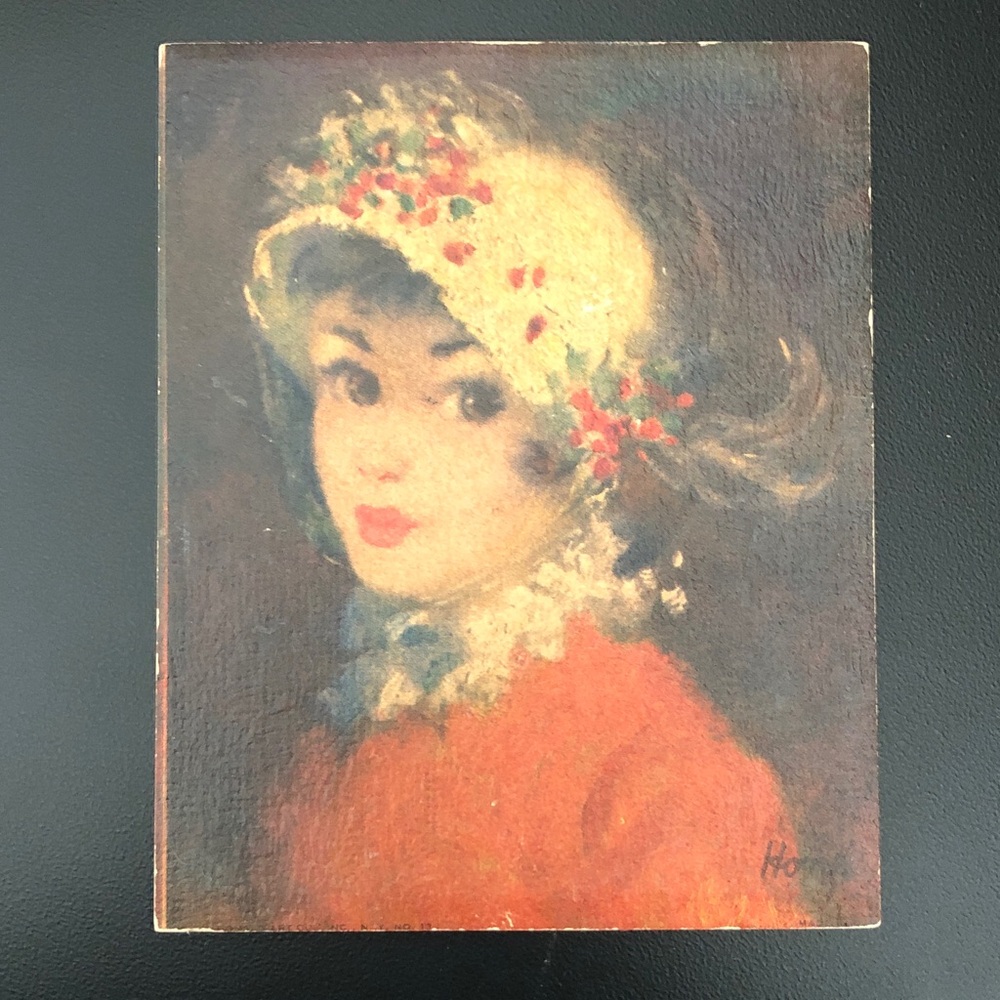 Vintage Portrait Signed Art Print